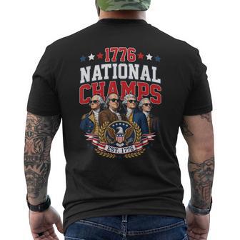 Founding Fathers America History Patriotic Humor Men's T-shirt Back Print - Thegiftio UK