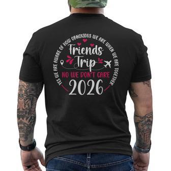 Friends Trip 2026 Travel Vacation Friends Night Out Men's T-shirt Back Print | Seseable UK