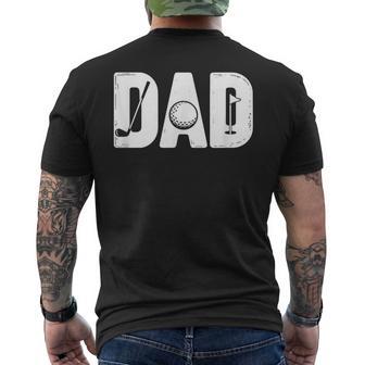 Golf Dad For Father Golfer Golfing Father's Day Men's T-shirt Back Print - Thegiftio UK