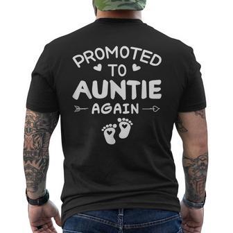 I'm Going To Be Auntie Again Promoted To Auntie Again Men's T-shirt Back Print - Thegiftio UK
