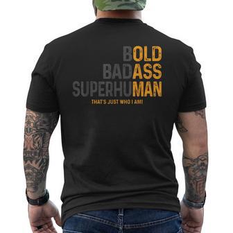 Man Saying Gag Birthday Husband Dad Father's Day Men's T-shirt Back Print - Thegiftio UK