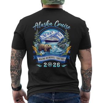 Matching Family Friends And Group Alaska Cruise 2026 Men's T-shirt Back Print | Mazezy