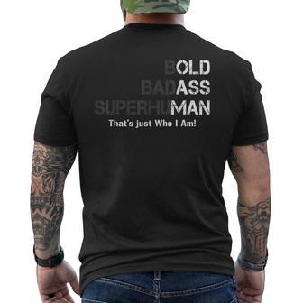 Old Man Saying Gag Birthday For Dad Fathers Day Men's T-shirt Back Print - Monsterry UK