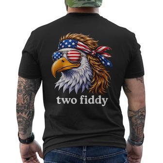 Patriotic Eagle Two Fiddy 4Th Of July Anniversary Us Men's T-shirt Back Print - Thegiftio UK