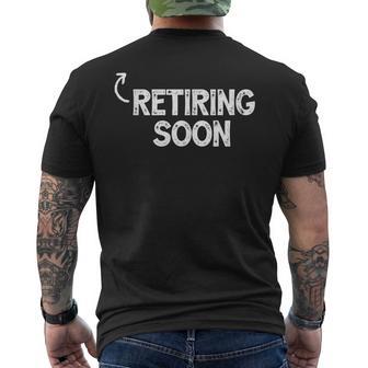 Retiring Soon Almost Retired Vintage Retirement Men's T-shirt Back Print - Monsterry UK