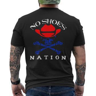 Sayings ShoesNo Shoes No Nation Men's T-shirt Back Print - Thegiftio UK
