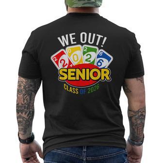 We Out Senior Class Of 2026 Graduation Men's T-shirt Back Print - Monsterry