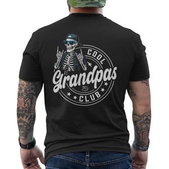 Skeleton Cool Grandpas Club Father's Day Men's T-shirt Back Print - Thegiftio UK