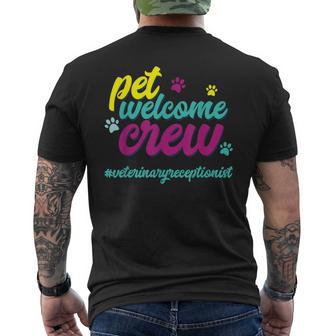 Veterinarian Vet Receptionist Veterinary Receptionist Men's T-shirt Back Print - Thegiftio UK