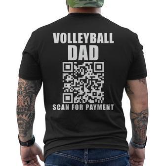Volleyball Dad Scan For Payment Father's Day Men's T-shirt Back Print - Thegiftio UK