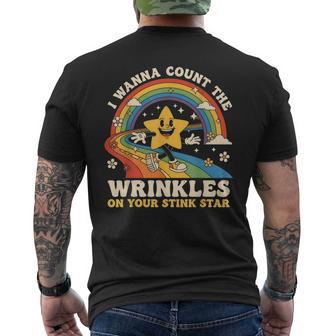 I Wanna Count The Wrinkles On Your Stink Sun Star Men's T-shirt Back Print - Thegiftio UK