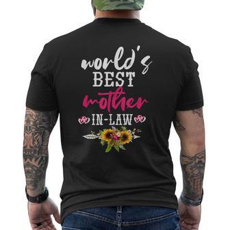 Worlds Best Mother-In-Law For Men's T-shirt Back Print - Thegiftio