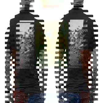 moking Cat Meme Cigarette Cat Hilarious Cats Gang T-shirt imprimé au dos - Cadeauxyz