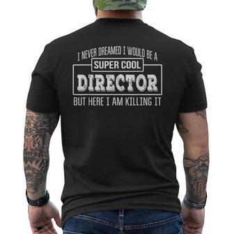 uper Cool Director 面白いギフト メンズTシャツ バックプリント - Kawaiitshirt