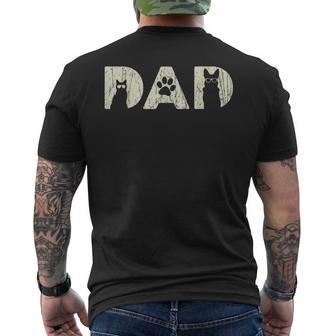 Fur Dad Pet Lover For Cat Dad And Dog Dad Dog Cat Men's T-shirt Back Print - Monsterry UK
