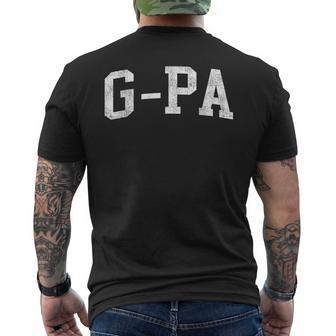 G-Pa Family Matching Vintage Father's Day G-Pa Classic Bold Font G-Pa Birthday Men's T-shirt Back Print | Seseable UK