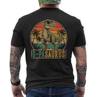 G-Pa Saurus Vintage T-Rex Dinosaur Fathers Day Men's T-shirt Back Print - Thegiftio UK