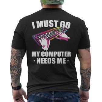 Gamer Pcゲーム プログラマー It開発 メンズTシャツ バックプリント - Kawaiitshirt