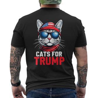 Gatos Divertidos De Trump 2024 Para Trump Camiseta Hombre Estampado Espalda - Regaloses