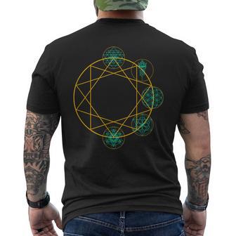 Geometríaagrada Y Cubo Metatrón Camiseta Hombre Estampado Espalda - Regaloses