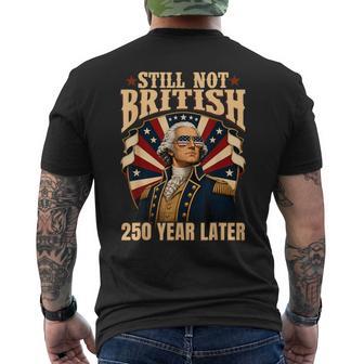 George Washington Still Not British 250 Years Later Men's T-shirt Back Print - Monsterry