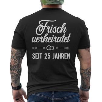 Geschenkilberhochzeit Geschenkideeilberne Hochzeit T-Shirt mit Rückendruck - Seseable
