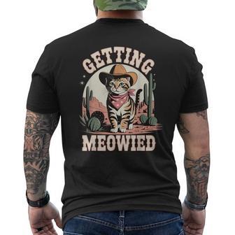 Getting Meowied Bachelorette Men's T-shirt Back Print - Thegiftio UK