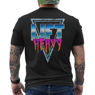 Gimnasio De Culturismo Lift Heavy Oldchool Retro De La Era Dorada De Los 80 Camiseta Hombre Estampado Espalda - Regaloses