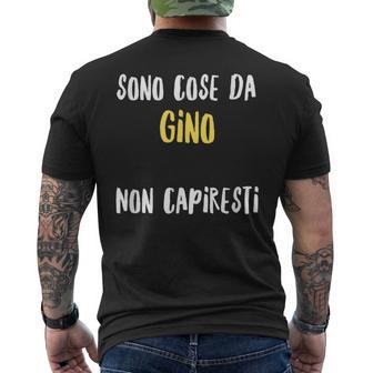 Gino Maglia Con Testo Divertente Uomo Ragazzo Bambino T-shirt da uomo con stampa posteriore - Novitaregali