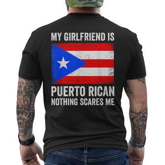 My Girlfriend Is Puerto Rican Nothing Scares Me Puerto Rico Men's T-shirt Back Print - Thegiftio UK