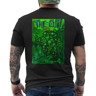 The Glob ビンテージ映画ポスター ホラー ゴス ハロウィン メンズTシャツ バックプリント - Kawaiitshirt