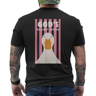 God's Silliest Goose Men's T-shirt Back Print - Thegiftio UK