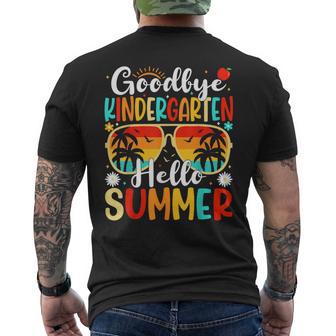 Goodbye Kindergarten Hello Last Day Of School Kindergarten Men's T-shirt Back Print - Monsterry