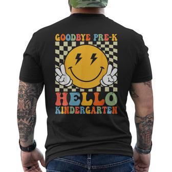 Goodbye Prek Hello Kindergarten Last Day Of Pre K Graduation Men's T-shirt Back Print - Thegiftio UK