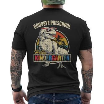 Goodbye Preschool Hello Kindergarten Graduation T Rex Boys Men's T-shirt Back Print - Thegiftio UK