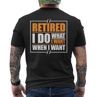Graciosa Jubilación Retirado Abuelos Pensión Jubilado Camiseta Hombre Estampado Espalda - Regaloses