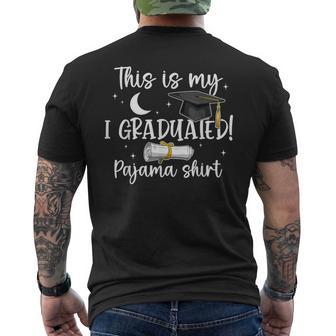 This Is My I Graduated Pajama Graduation Class Of 2026 Men's T-shirt Back Print - Thegiftio UK