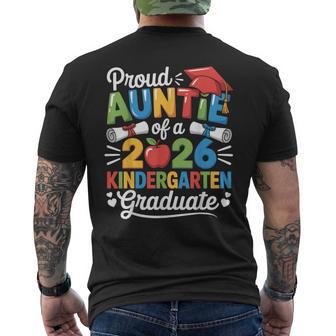 Graduation Proud Auntie Of 2026 Kindergarten Graduate Men's T-shirt Back Print - Monsterry