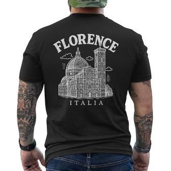 Gráfica De La Catedral De Florencia Italia Recuerdo Deiaje Camiseta Hombre Estampado Espalda - Regaloses