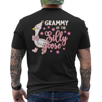 Grammy Of The Silly Goose 1St First Birthday Family Matching Men's T-shirt Back Print - Thegiftio UK