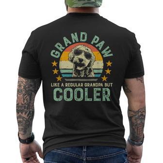 Grand Paw Like Regular Grandpa But Cooler Doodle Lover Men's T-shirt Back Print - Thegiftio UK