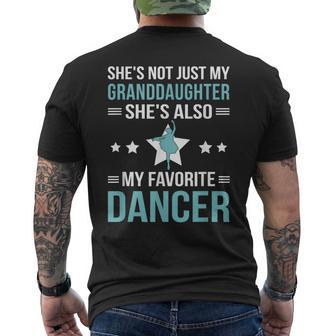 My Granddaughter Dance Grandpa Of A Dancer Grandfather Men's T-shirt Back Print - Thegiftio UK