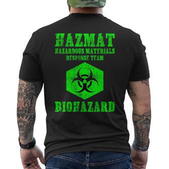 Green Biohazard 危険物 コスチューム キッズ メンズ メンズTシャツ バックプリント - Kawaiitshirt