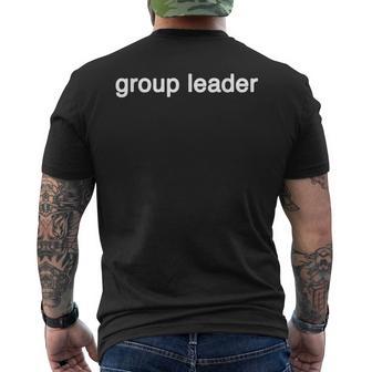 Group Leader Amici Divertente Regalo Novità Grande Testo T-shirt da uomo con stampa posteriore - Novitaregali