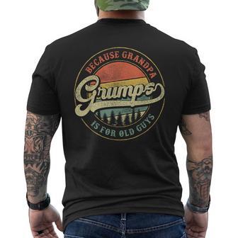 Grumps Because Grandpa Is For Old Guys Grandpa Men's T-shirt Back Print - Thegiftio UK