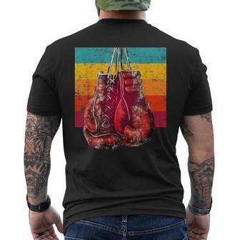 Guantes De Boxeointage Boxeo Amante Boxeador Camiseta Hombre Estampado Espalda - Regaloses