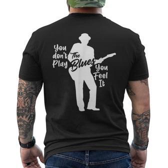Guitarrista Bluesman No Tocas El Blues You Feel It Camiseta Hombre Estampado Espalda - Regaloses