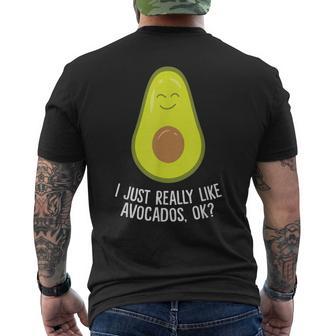 Me Gustan Mucho Los Aguacatesale Aguacate Camiseta Hombre Estampado Espalda - Regaloses