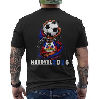 Haiti 2026 World Soccer Fan Haitian Football Pride Ayiti Men's T-shirt Back Print | Mazezy