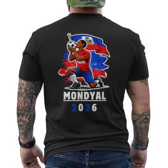 Haiti Soccer 2026 Haitian World Football Fan Ayiti Lover Men's T-shirt Back Print - Thegiftio